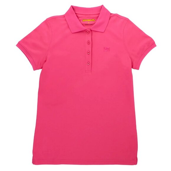 Loudmouth Tops - Loudmouth Golf Polo Shirt Carmine Rose Pink Womens Size M NWT
